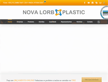Tablet Screenshot of lorbplastic.com.br